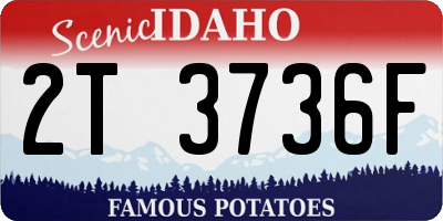 ID license plate 2T3736F