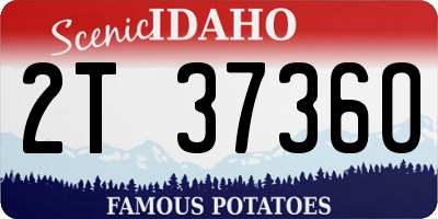 ID license plate 2T3736O