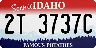 ID license plate 2T3737C