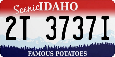 ID license plate 2T3737I