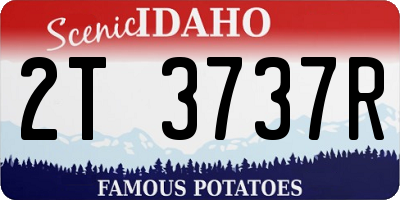 ID license plate 2T3737R