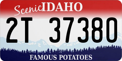 ID license plate 2T3738O