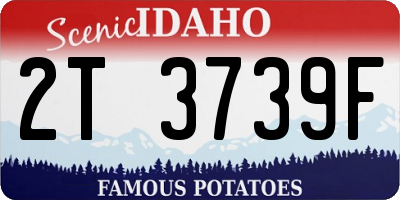 ID license plate 2T3739F