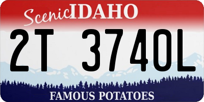ID license plate 2T3740L