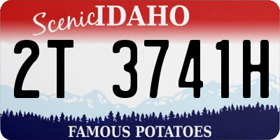 ID license plate 2T3741H