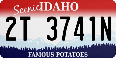 ID license plate 2T3741N
