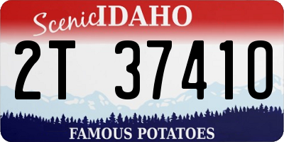 ID license plate 2T3741O