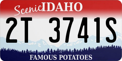 ID license plate 2T3741S