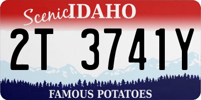ID license plate 2T3741Y