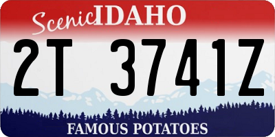 ID license plate 2T3741Z