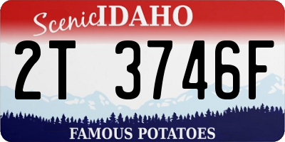 ID license plate 2T3746F