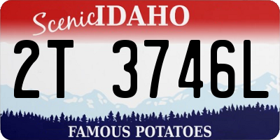ID license plate 2T3746L