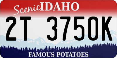 ID license plate 2T3750K