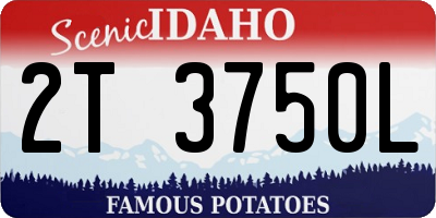ID license plate 2T3750L