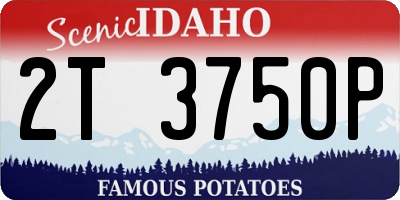 ID license plate 2T3750P
