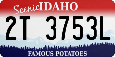 ID license plate 2T3753L