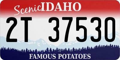 ID license plate 2T3753O