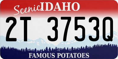 ID license plate 2T3753Q