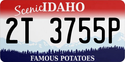 ID license plate 2T3755P