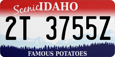 ID license plate 2T3755Z
