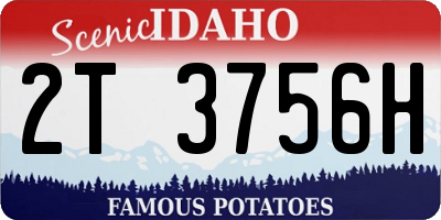 ID license plate 2T3756H