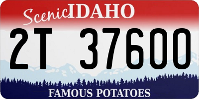 ID license plate 2T3760O