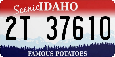 ID license plate 2T3761O