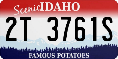ID license plate 2T3761S