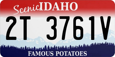 ID license plate 2T3761V
