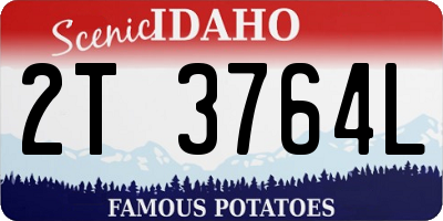 ID license plate 2T3764L