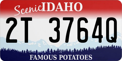 ID license plate 2T3764Q