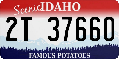 ID license plate 2T3766O