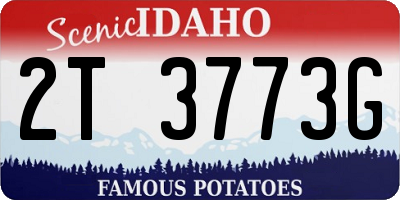 ID license plate 2T3773G