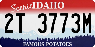 ID license plate 2T3773M