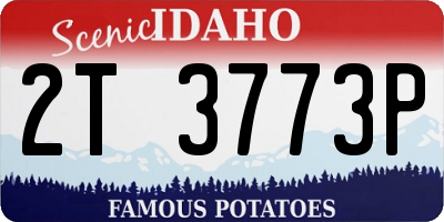 ID license plate 2T3773P