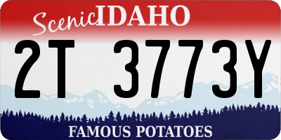 ID license plate 2T3773Y