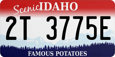 ID license plate 2T3775E