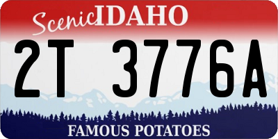 ID license plate 2T3776A