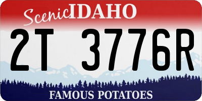 ID license plate 2T3776R