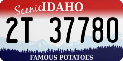 ID license plate 2T3778O