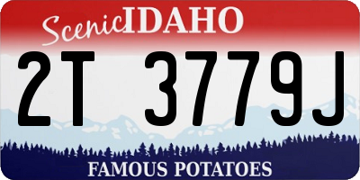 ID license plate 2T3779J