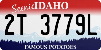 ID license plate 2T3779L