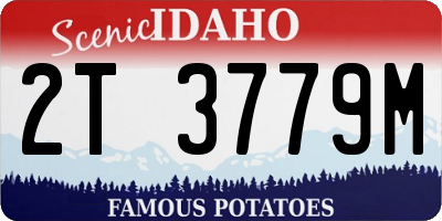 ID license plate 2T3779M