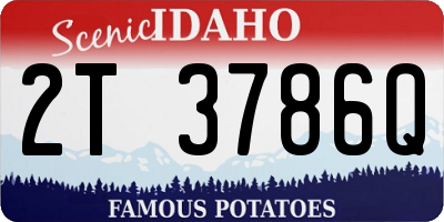 ID license plate 2T3786Q