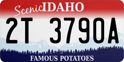 ID license plate 2T3790A