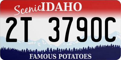 ID license plate 2T3790C