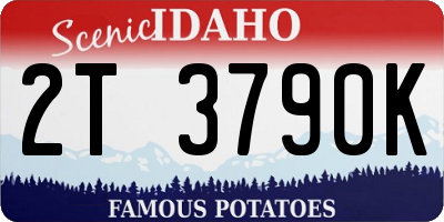 ID license plate 2T3790K