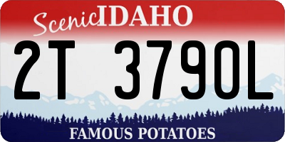 ID license plate 2T3790L