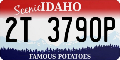 ID license plate 2T3790P