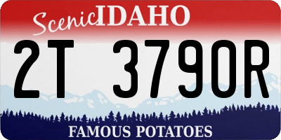 ID license plate 2T3790R